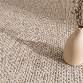 Beau Beige Wool Rug