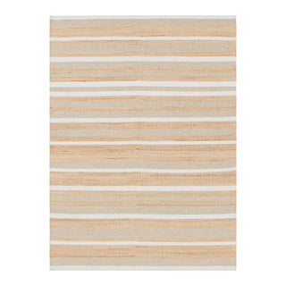 Bondi Jute Striped Rug Natural DREAMHOME