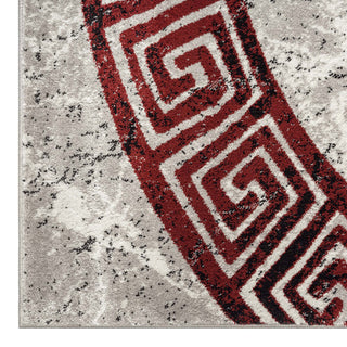 Valente Crimson Medallion Rug