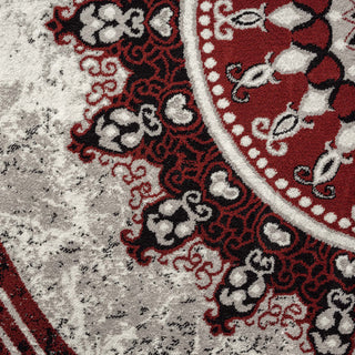 Valente Crimson Medallion Rug