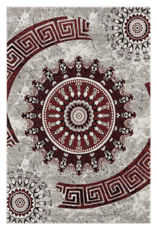 Valente Crimson Medallion Rug