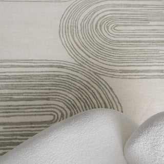 Brighton Ivory Beige Wool Rug MAARIA