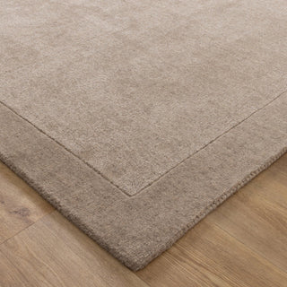 Harper Taupe Border Wool Rug