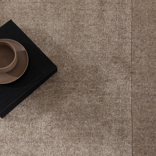 Harper Taupe Border Wool Rug