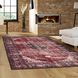 Marlow Red Vintage Wash Rug