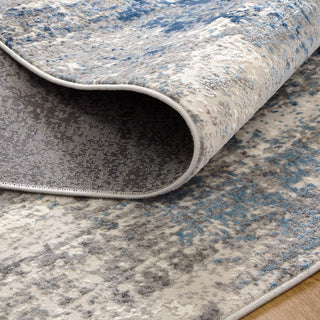 Axton Blue Abstract Rug