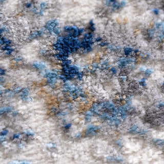 Axton Blue Abstract Rug