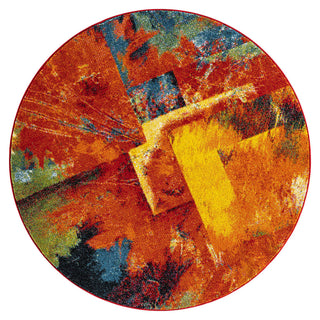 Amber Mosaic Round Rug