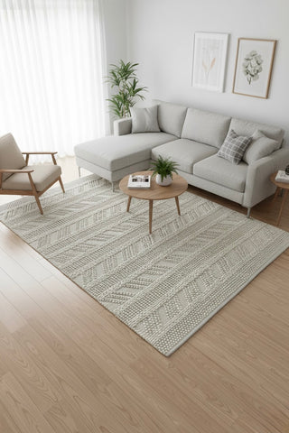 The Lani Cream Herringbone Rug