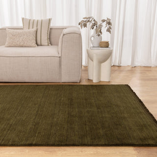 Amelia Olive Wool Rug