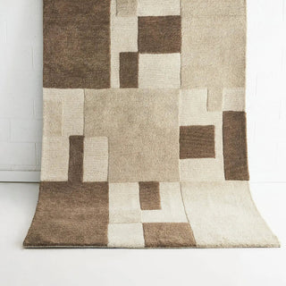 Harper Beige Brown Wool Rug