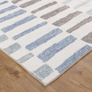 Ocean Stripe Washable Rug