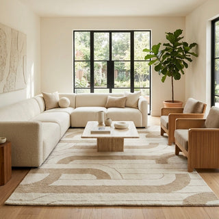 Leah Ivory Sand Wool Rug