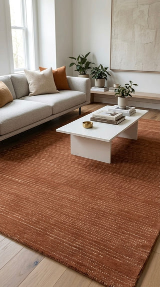 Della Rust Wool Rug
